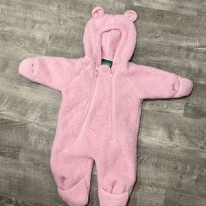 One piece snow fleece suit